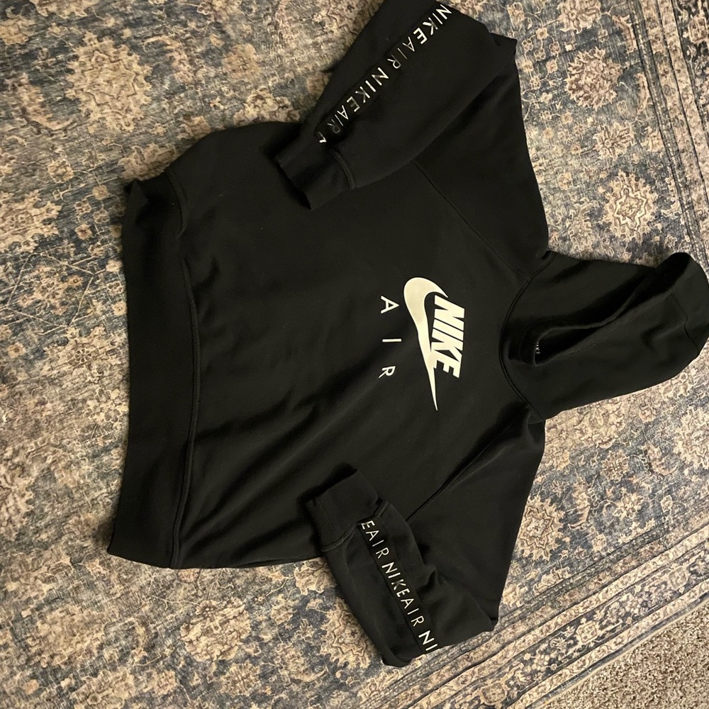 Nike Black Hoodie with White Logo
